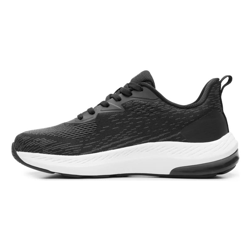 Tenis Tejido Para Mujer Con Gel Anti Shock 138803 Flexi® Negro Tejido 24 Mx