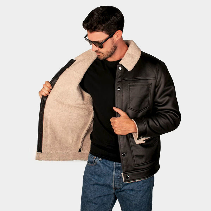 Chamarra Para Caballero Tacto Piel M.cw89-7284 Greenlander®