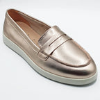 Mocasín Casual Para Dama Estilo 140601 Marca Flexi® Oro Rosa 25.5 Mx