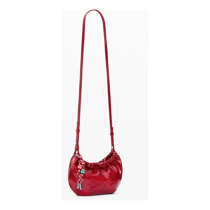 Bolso Pequeño Para Mujer 26sayp Marca Desigual® Rojo Lisa Níquel