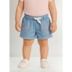 Short Con Bordado Para Bebe Mod.018-9000al Marca Losan®