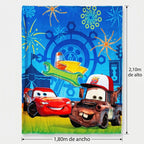 Cobertor Ligero Super Suave Matrimonial Diseños Providencia® Cars Amigos 850 G Multicolor
