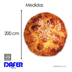 Frazada Divertida Circular Suave Marca Providencia® Marrón Hojaldra
