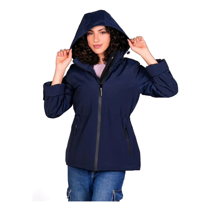 Chamarra Rompevientos De Dama M. Dw89-ny8596l Greenlander® Azul Marino M Lisa