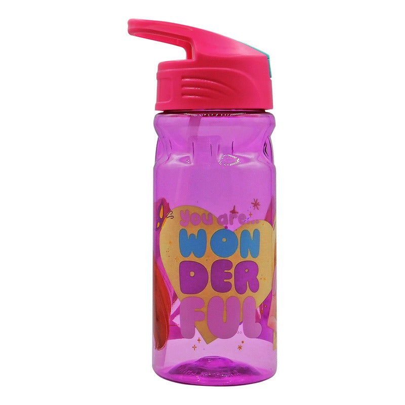 Botella De Agua Ligera Con Manija Para Niños Varios Diseños Princesas 1669-1143