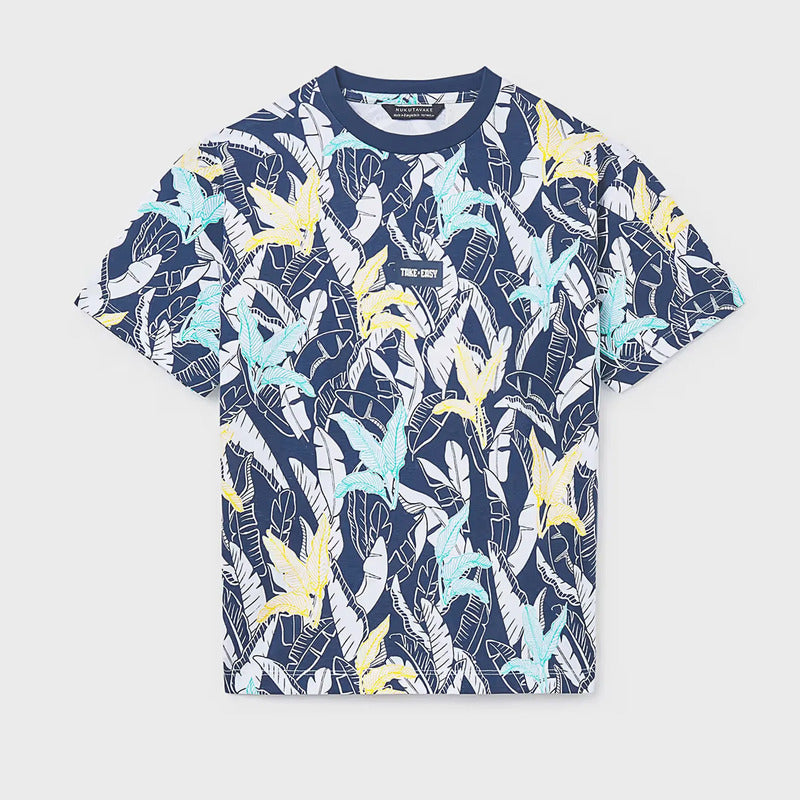 Playera Casual Infantil Y Juvenil 6039 Nukutavake Mayoral® Oceano Floreado 16 Años