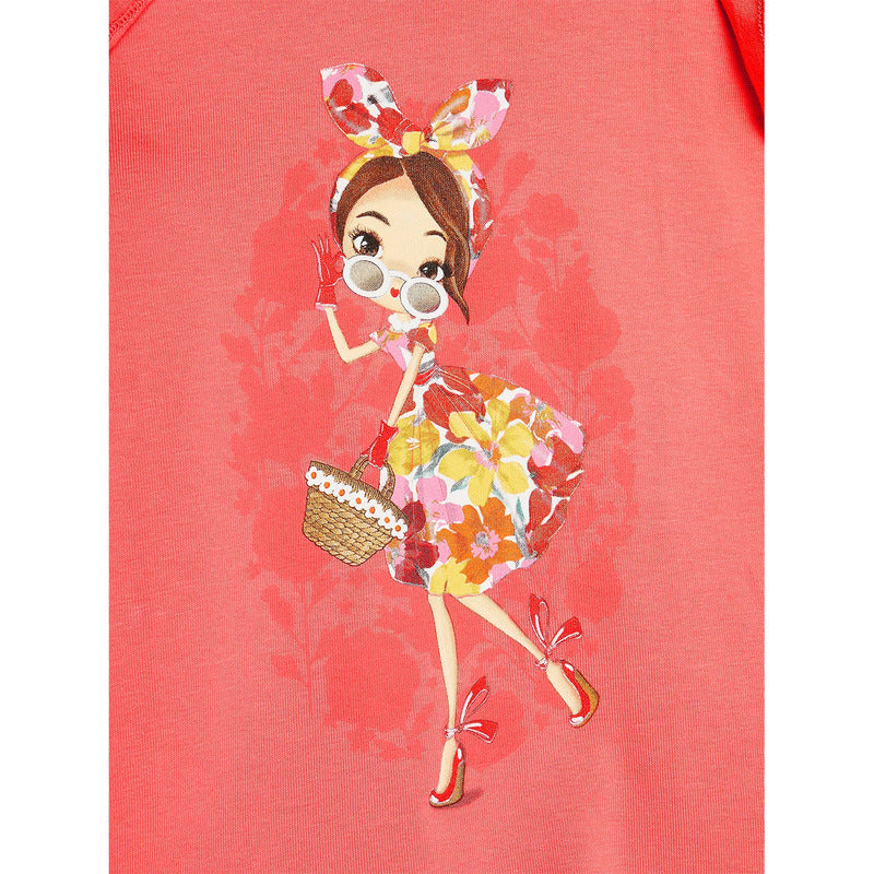 Blusa Casual Para Niña Mod.3001 Geranio Marca Mayoral® Geranio 2 Años