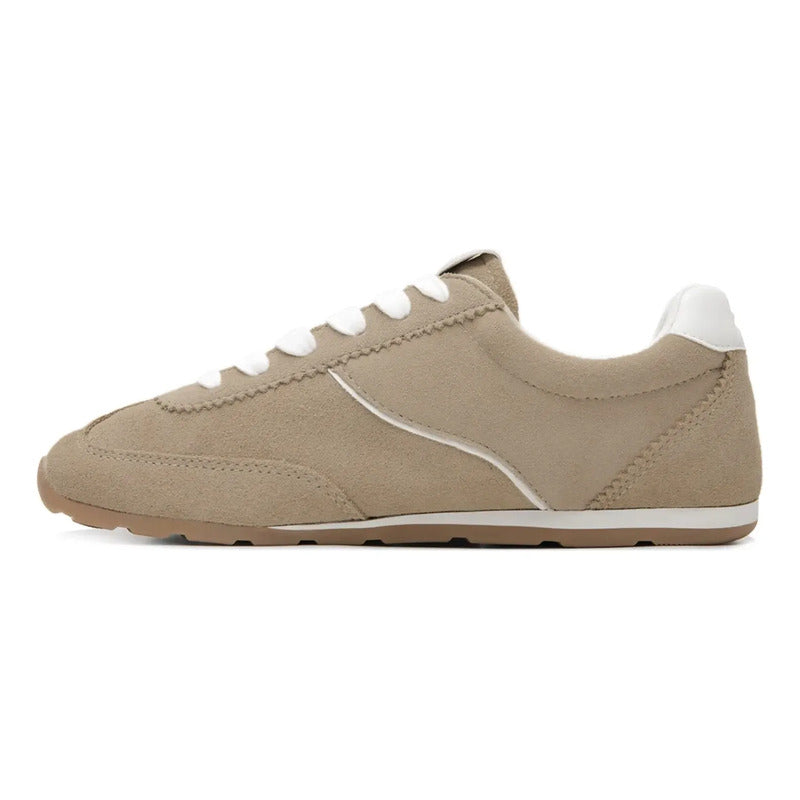 Tenis De Gamuza Para Mujer Mod. 140304 Marca Flexi® Marrón Claro Gamuza 23 Mx