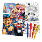 Rompecabezas  Doble Vista + 4 Crayones Paw Patrol Novelty ®