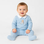 Mameluco Ligero Para Bebé Mod.1716 Marca Mayoral® Celeste 12 Meses Lisa