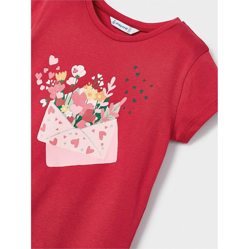 Blusa Casual Para Niña Mod.3070 Marca Mayoral® Hibiscus 5 Años