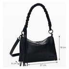 Bolso Mediano Diseño Floral 26saxpam/2000 Marca Desigual® Negro Floreado Níquel