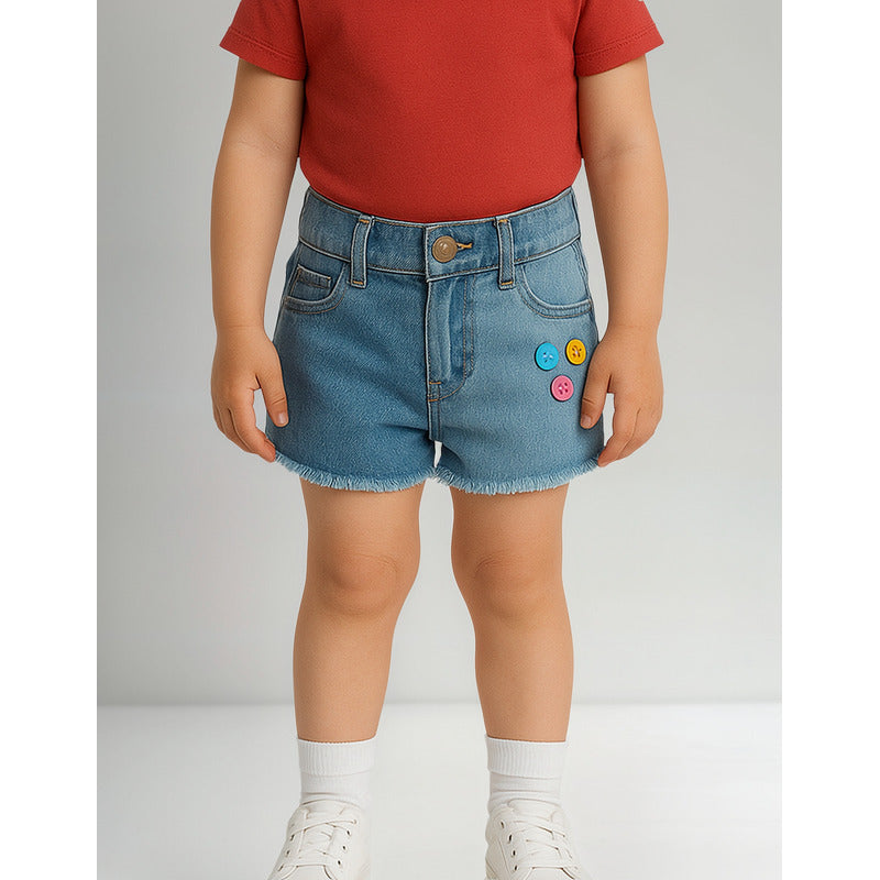 Short De Niña Con Ajustador Interior Marca Losan®