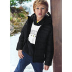 Chamarra Reflectante Para Niño Mod.7458 Marca Mayoral® Negro 8 Lisa