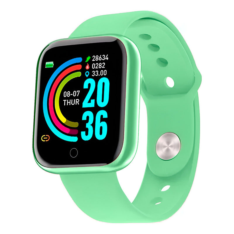Smartwatch Deportivo Nu Nordic Fusion Unisex Caja Verde Claro Correa Verde Claro Bisel Negro
