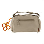 Bolso Crossbody Para Mujer Mod. Ji 2883 Marca Jaime Ibiza® Taupe Lisa Níquel