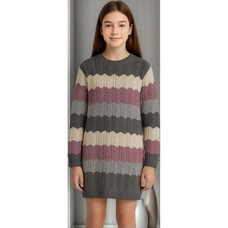 Vestido Tejido Tricot Para Niña Mod.7984 Marca Mayoral® Lavanda Tricot 8