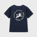 Playera Casual Para Niño Mod.3063 Marca Mayoral® Azul Deep Space 4 Años Lisa