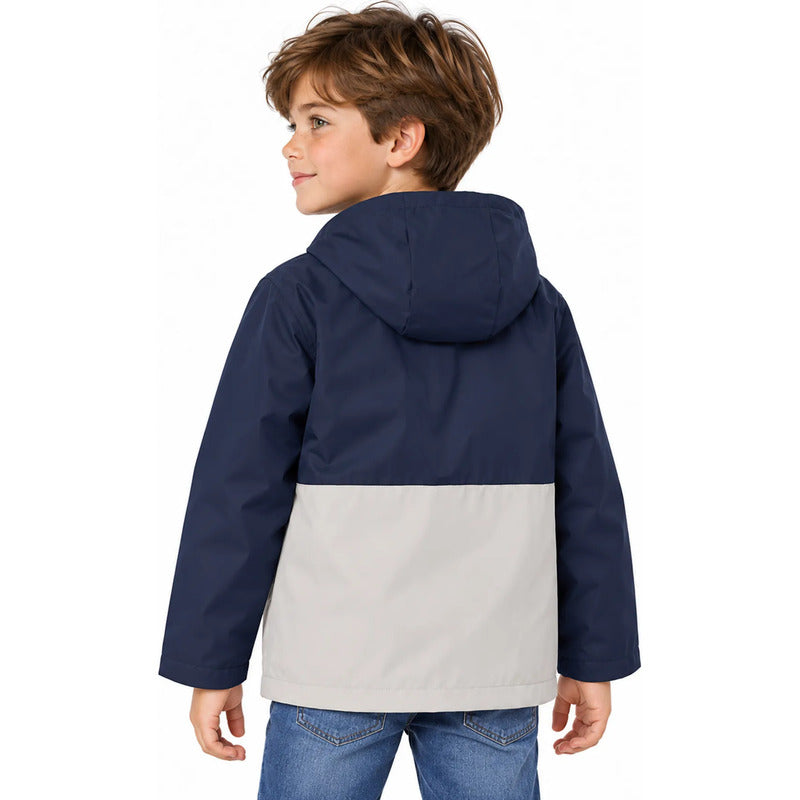 Chamarra Impermeble Para Niño Mod.3443 Marca Mayoral® Multicolor 10 Años Lisa