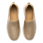 Zapato Mocasín Conford Para Mujer Mod.130210 Marca Flexi® Beige Perforasdo 26 Mx