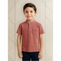 Playera Cuello Mao De Niño Mod.3102 Marca Mayoral® Coral Oscuro Liso 6
