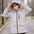 Chamarra Juvenil Impermeable Mod.6418 Marca Mayoral® Gris 18 Lisa