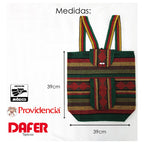 Mochila Artesanal Tejida Tipo Morral Con Bolsillo Frontal 10kg