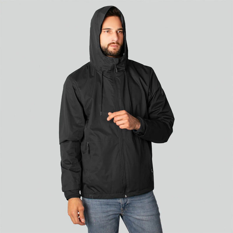 Chamarra + Sudadera Para Hombre Cw86-pol8722 Greenlander® Negro G Lisa
