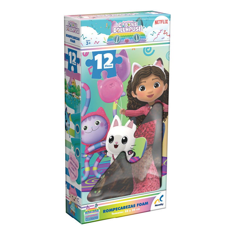 Rompecabezas Foam Infantil Gabby´s Dollhouse 12 Piezas 3+ Universal
