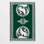 Jorongo Gaban Artesanal Mexicano Colores Lobo Verde Oscuro Lobo Xg