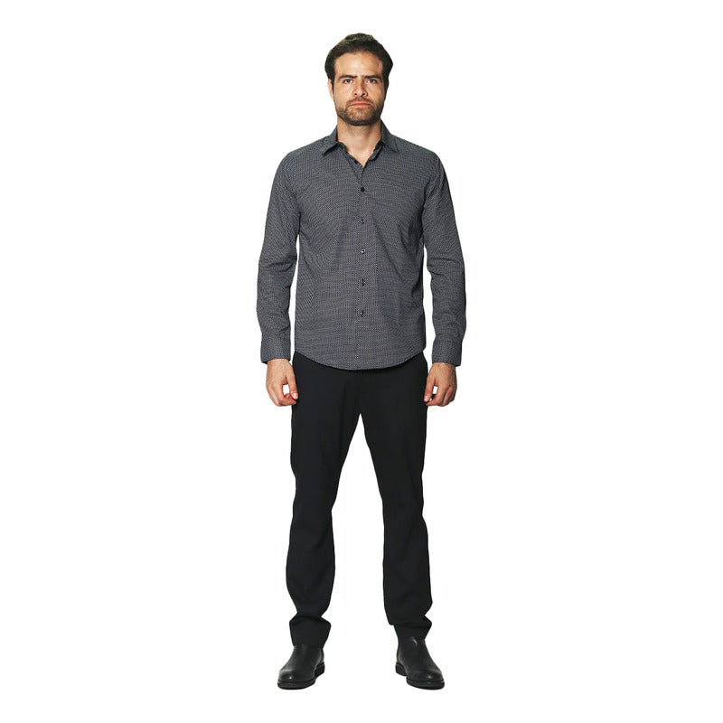 Camisa De Hombre Slim Fit Mod. B45311 Marca Bobois®