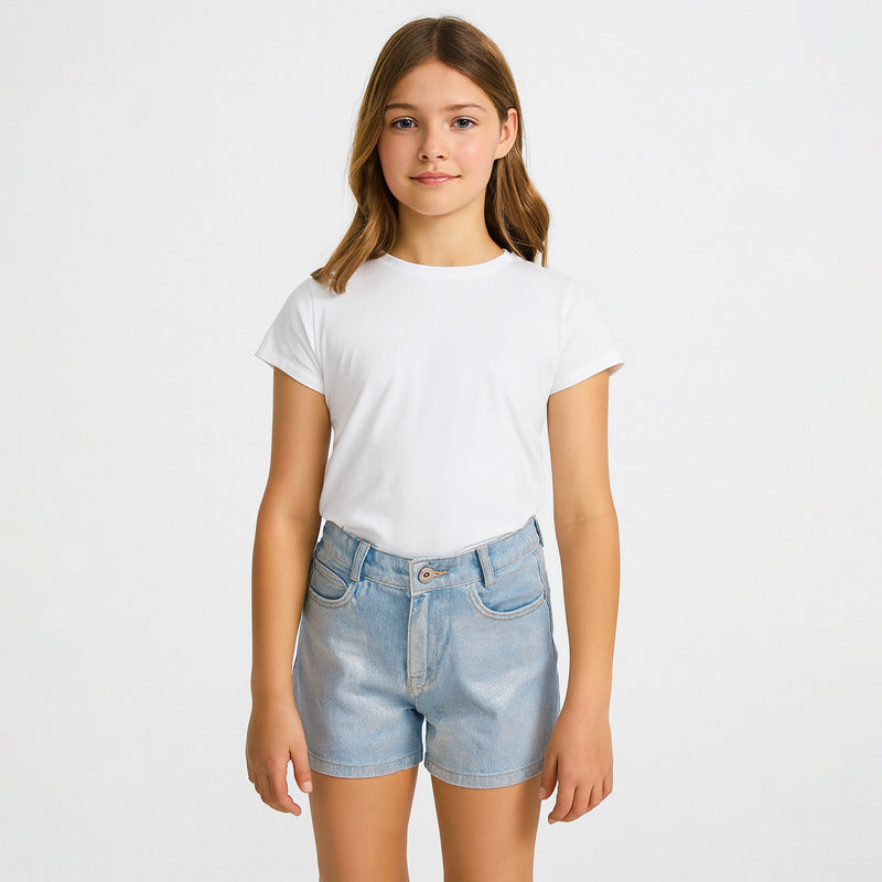 Short De Mezclilla Para Niña Mod.6217 Marca Mayoral®