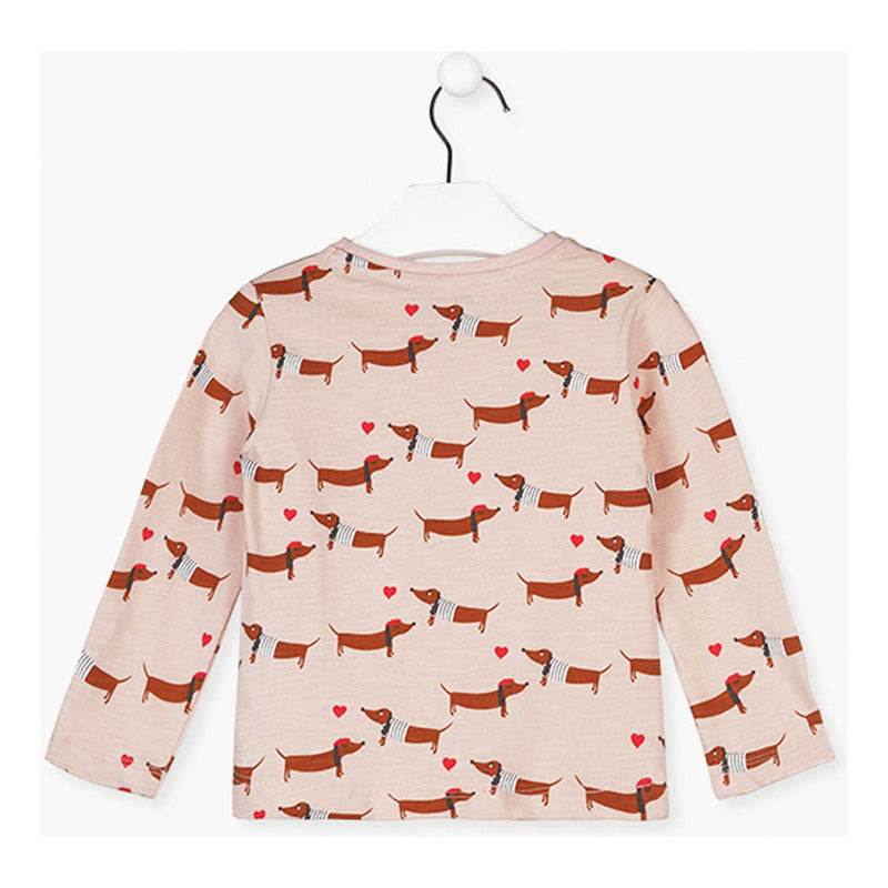 Blusa Para Niña Manga Larga Mod.226-1009al Marca Losan®