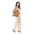 Bolso Satchel Para Dama Mod.ji 2931 Marca Jaime Ibiza® Carmelo Panal Chocolate