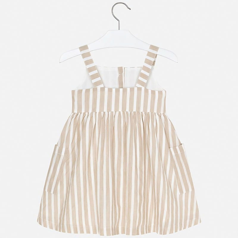 Vestido Rayas Para Niña Mod. 3944 Marca Mayoral ®