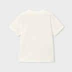 Playera Casual Ligera Para Niño Mod.3075 Marca Mayoral® Nata Futbol 3 Años Lisa