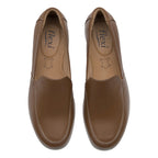 Zapato Slip On Casual Para Mujer Mod.104806 Marca Flexi® Marrón Claro Lisa 26 Mx