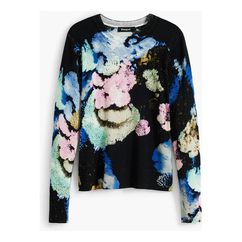 Suéter Ligero Casual Para Mujer 25wwjf46/5025 Desigual® Multicolor Monsieur Christian Lacroix M