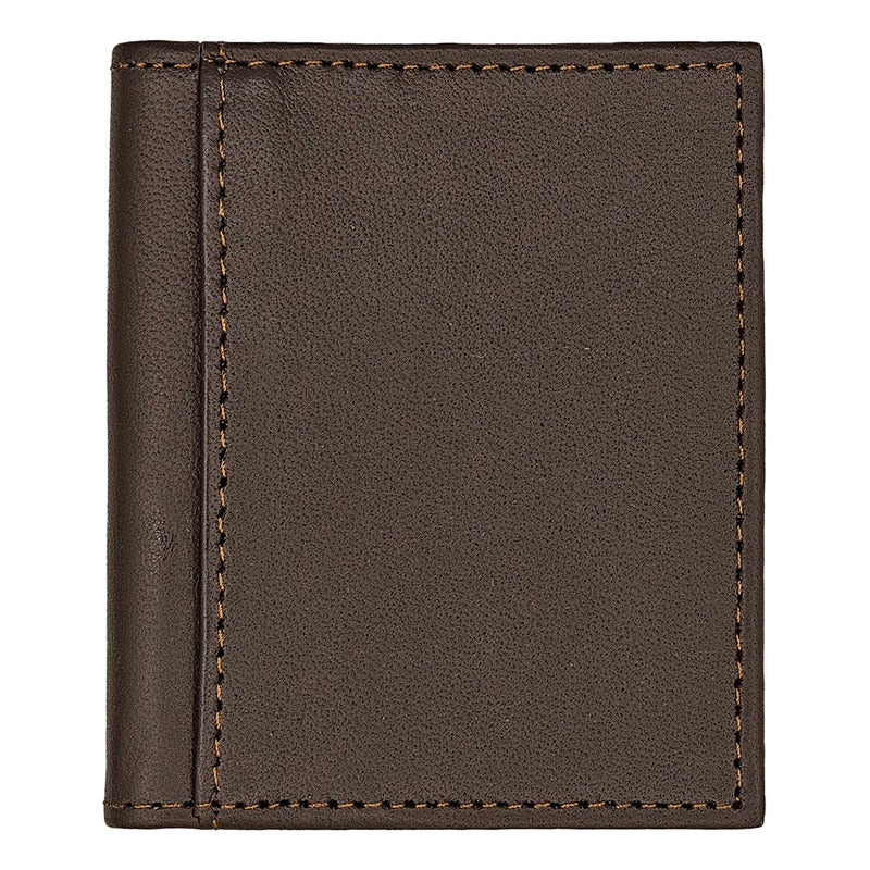 Tarjetero Doble De Piel Mod. Textura Marca Giron® Marrón Oscuro Textura