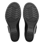 Sandalia Cuña Baja Para Dama Mod.116023 Marca Flexi® Negro Liso 24 Mx