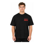 Playera Oversize Fit De Hombre Spider Mascara De Latex® Negro Spider G Lisa