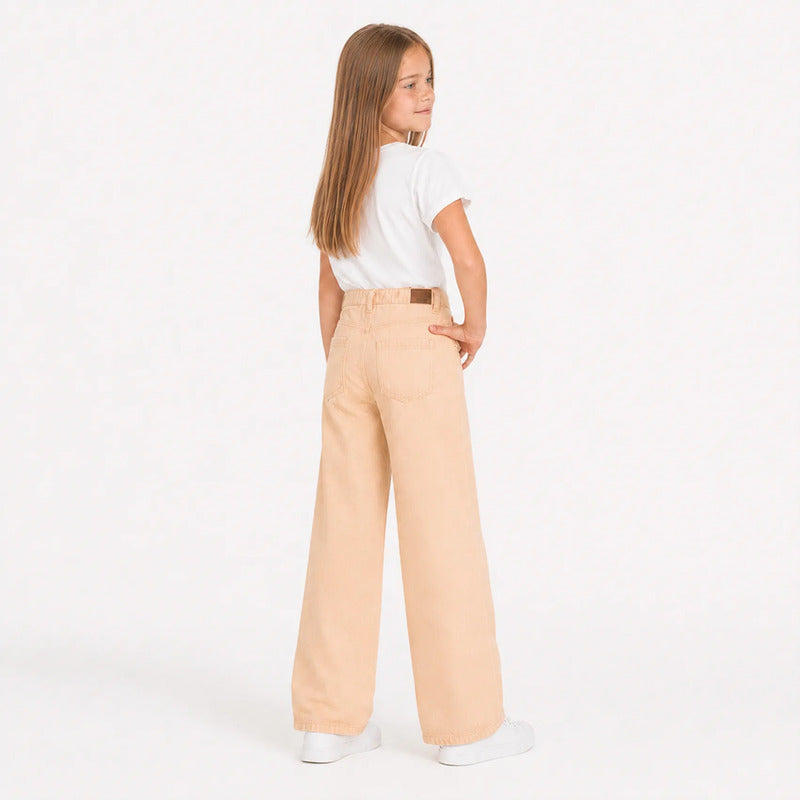 Pantalón Cómodo Para Niña Mod. Lkgap0401 Marca Losan® Coral Claro Lisa 9-10 Años