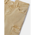 Pantalon Cargo Para Niña Mod.4543 Marca Mayoral® Cacao Liso 4 Años