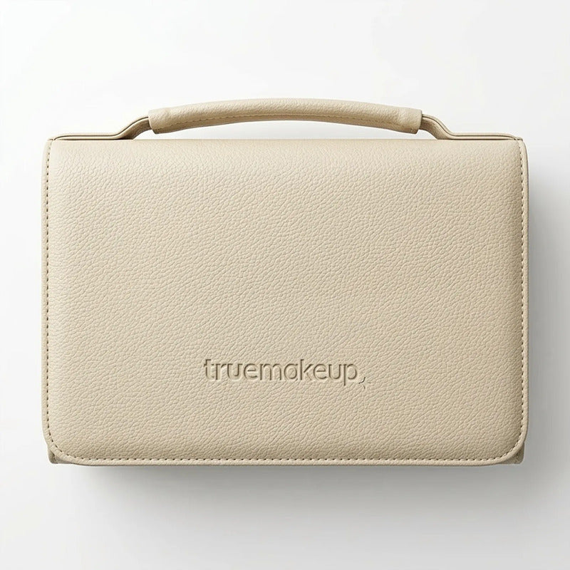 Set De Brochas 24pz Con Estuche Para Viaje True Makeup® Beige