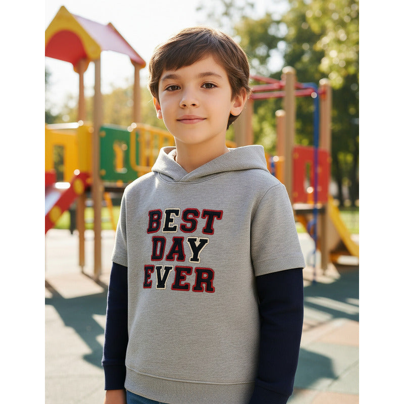 Sudadera Manga Larga Para Niño Mod.7444 Marca Mayoral® 16 Años Gris Oscuro