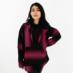 Suéter Poncho Canguro Artesanal Hoodie Acrilico Colores