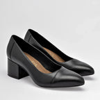 Zapatilla Semi Formal 5.5cm Para Mujer 137506 Marca Flexi® Negro Liso 23 Mx