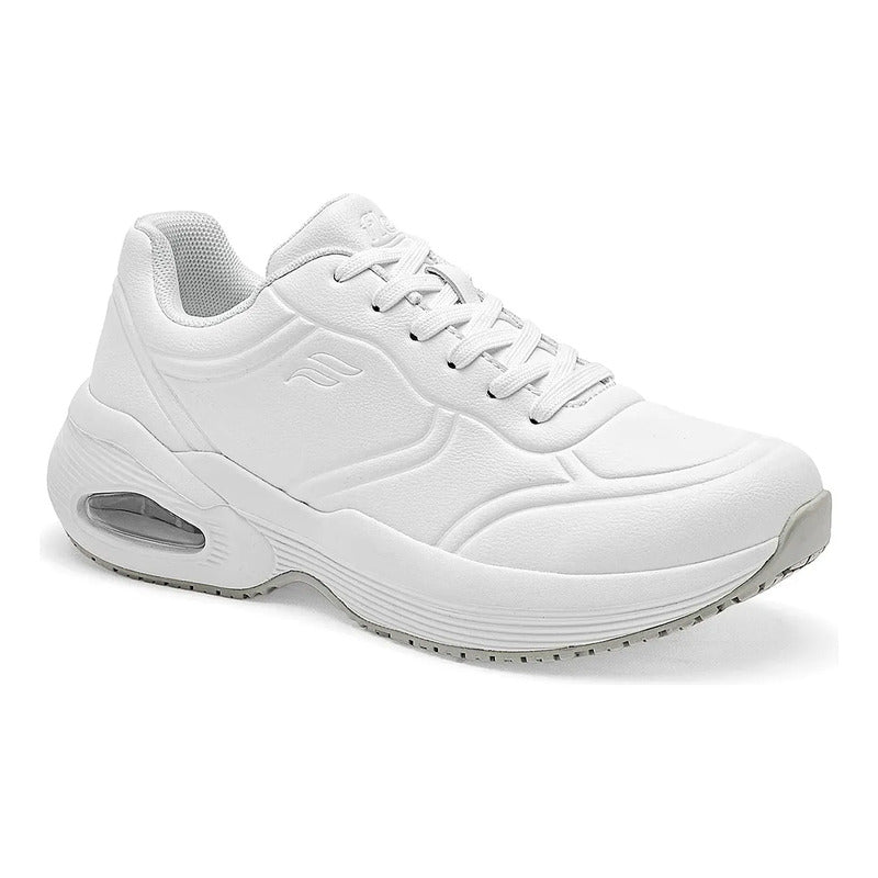 Tenis Cápsula De Aire Para Mujer Con Absor Max 131504 Flexi® Blanco Lisa 25 Mx