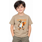Playera Casual Cómoda Para Niño Mod.3064 Marca Mayoral® Topo Perezoso 9 Años Lisa