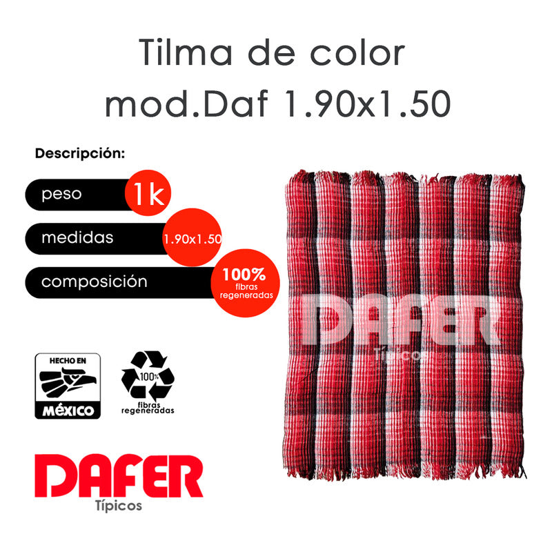 Cobija Mexicana Tilma De Color Mod.daf 1.9x1.50m Económica